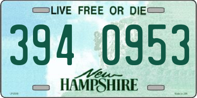 NH license plate 3940953