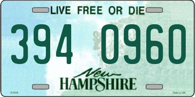 NH license plate 3940960