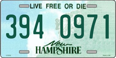 NH license plate 3940971