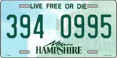 NH license plate 3940995