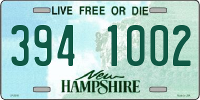 NH license plate 3941002