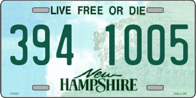 NH license plate 3941005