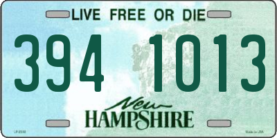 NH license plate 3941013