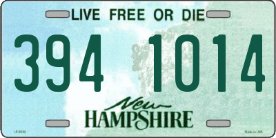 NH license plate 3941014