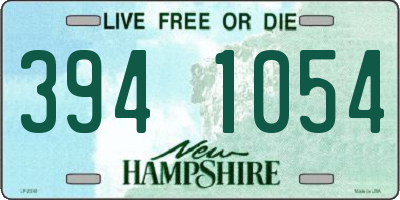 NH license plate 3941054