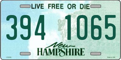 NH license plate 3941065