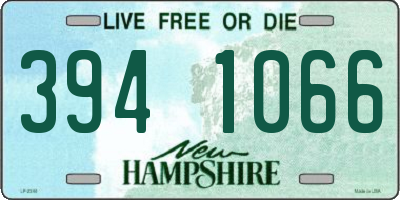 NH license plate 3941066