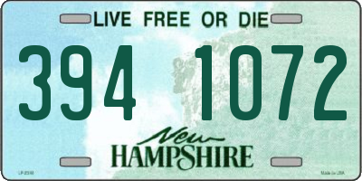 NH license plate 3941072