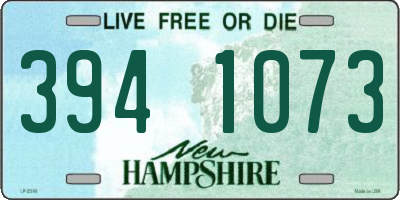 NH license plate 3941073