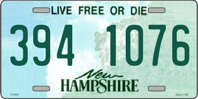 NH license plate 3941076
