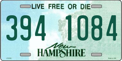 NH license plate 3941084