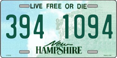 NH license plate 3941094