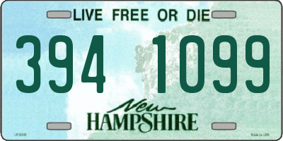 NH license plate 3941099