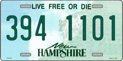 NH license plate 3941101