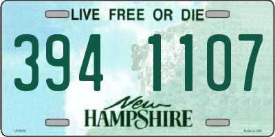 NH license plate 3941107