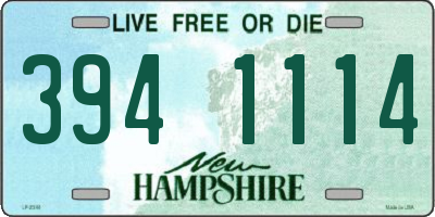 NH license plate 3941114
