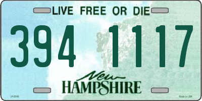 NH license plate 3941117