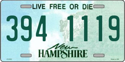 NH license plate 3941119