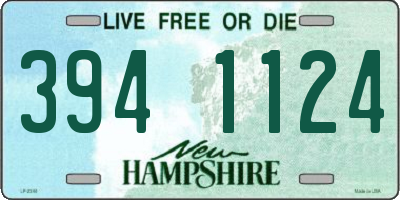 NH license plate 3941124