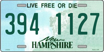 NH license plate 3941127
