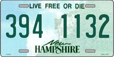 NH license plate 3941132