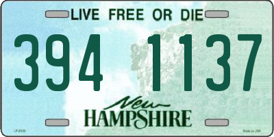 NH license plate 3941137