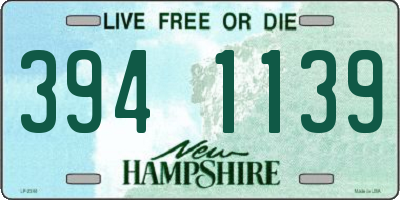 NH license plate 3941139