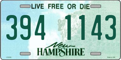 NH license plate 3941143