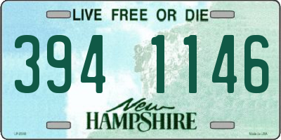 NH license plate 3941146