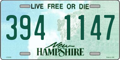 NH license plate 3941147