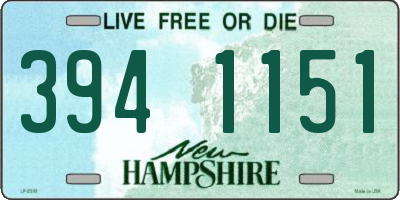NH license plate 3941151