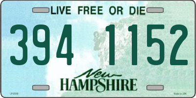 NH license plate 3941152