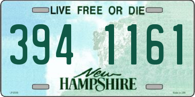 NH license plate 3941161