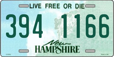 NH license plate 3941166