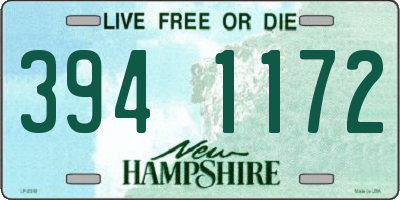 NH license plate 3941172
