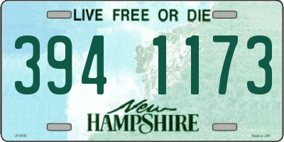 NH license plate 3941173