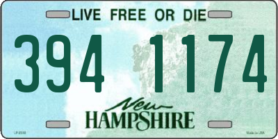 NH license plate 3941174