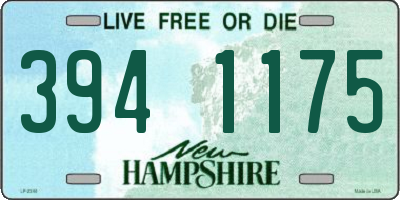NH license plate 3941175
