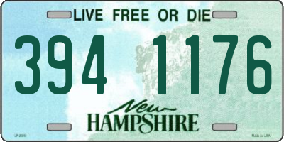 NH license plate 3941176