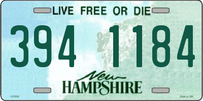 NH license plate 3941184