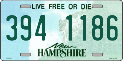 NH license plate 3941186