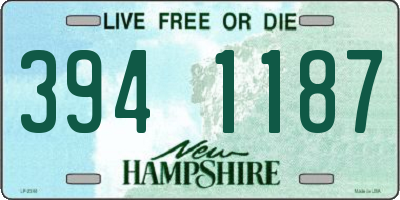 NH license plate 3941187