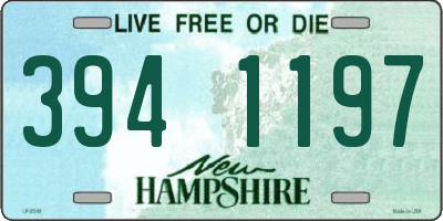 NH license plate 3941197