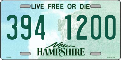 NH license plate 3941200