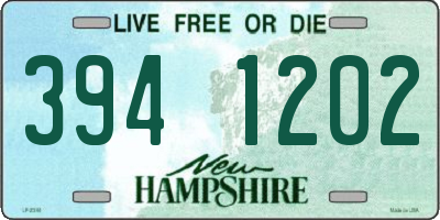 NH license plate 3941202