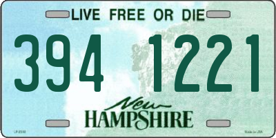 NH license plate 3941221