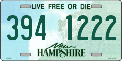 NH license plate 3941222