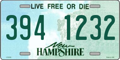 NH license plate 3941232