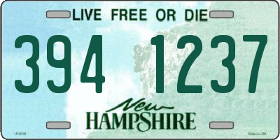 NH license plate 3941237