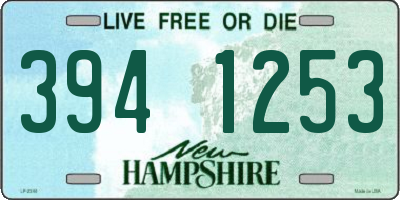 NH license plate 3941253